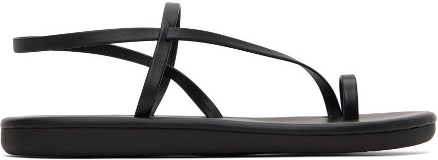 Ancient Greek Sandals Black Euterpe Sandals - Picture 5