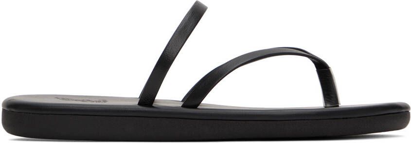 Ancient Greek Sandals Black Flip Flop Sandals - Picture 9