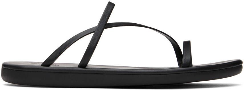 Ancient Greek Sandals Black Parthena Sandals - Picture 5