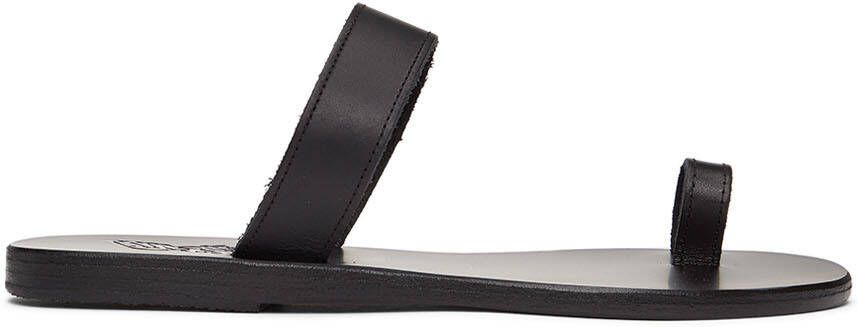 Ancient Greek Sandals Black Thalia Sandals - Picture 6