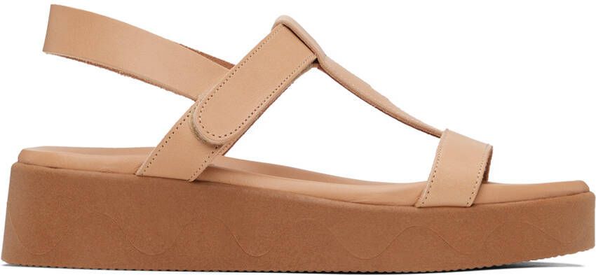 Ancient Greek Sandals Tan Myrto Sandals - Picture 4