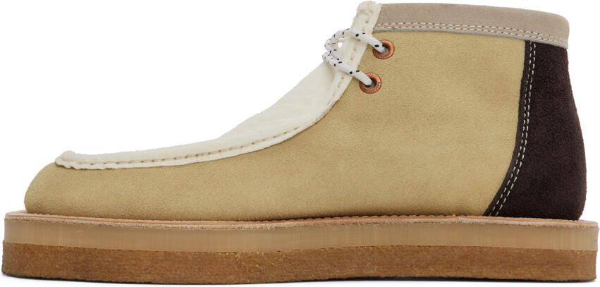 Andersson Bell White & Beige Credose Desert Boots - Picture 3