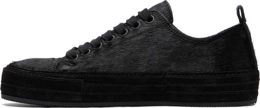 Ann Demeulemeester Black Cow Hair Chiro Sneakers