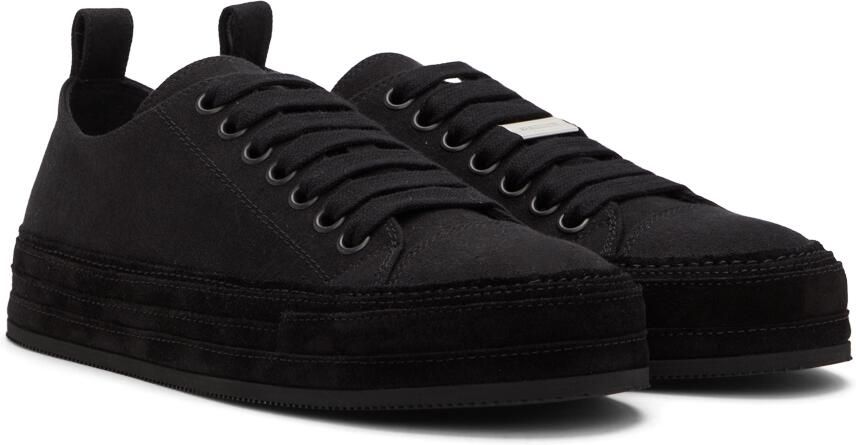 Ann Demeulemeester Black Denim Gert Sneakers - Picture 2