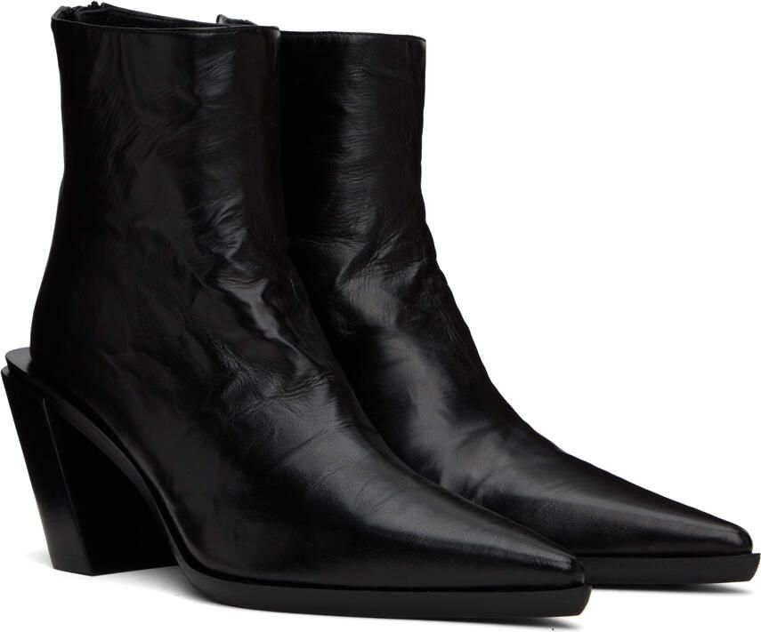 Ann Demeulemeester Black Florentine Boots
