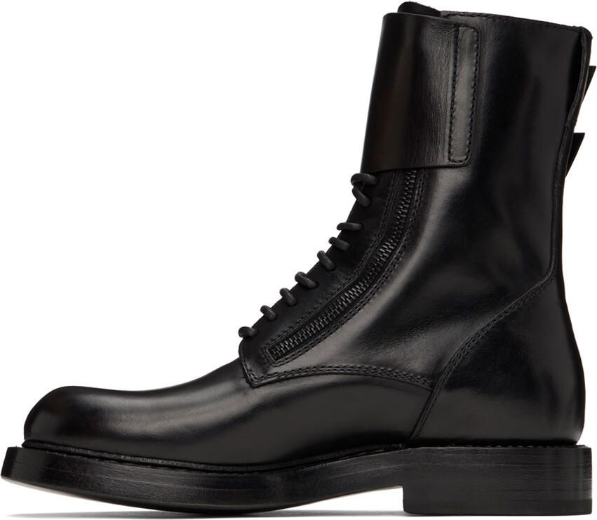 Ann Demeulemeester Black Jeroom Combat Boots - Picture 2