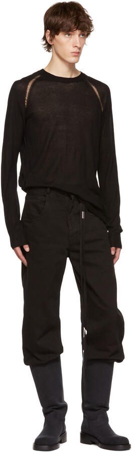 Ann Demeulemeester Black Stan Riding Boots - Picture 4