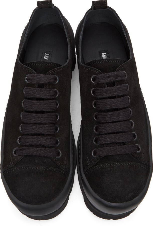 Ann Demeulemeester Black Suede Derbys