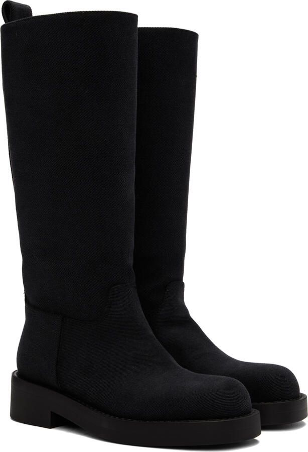 Ann Demeulemeester Grey Denim Jose Boots - Picture 2