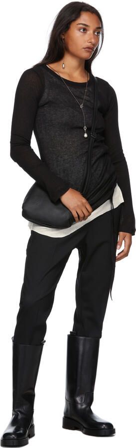 Ann Demeulemeester Leather Stein Boots - Picture 4