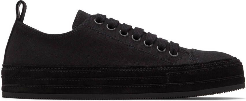 Ann Demeulemeester Black Denim Gert Sneakers - Picture 5