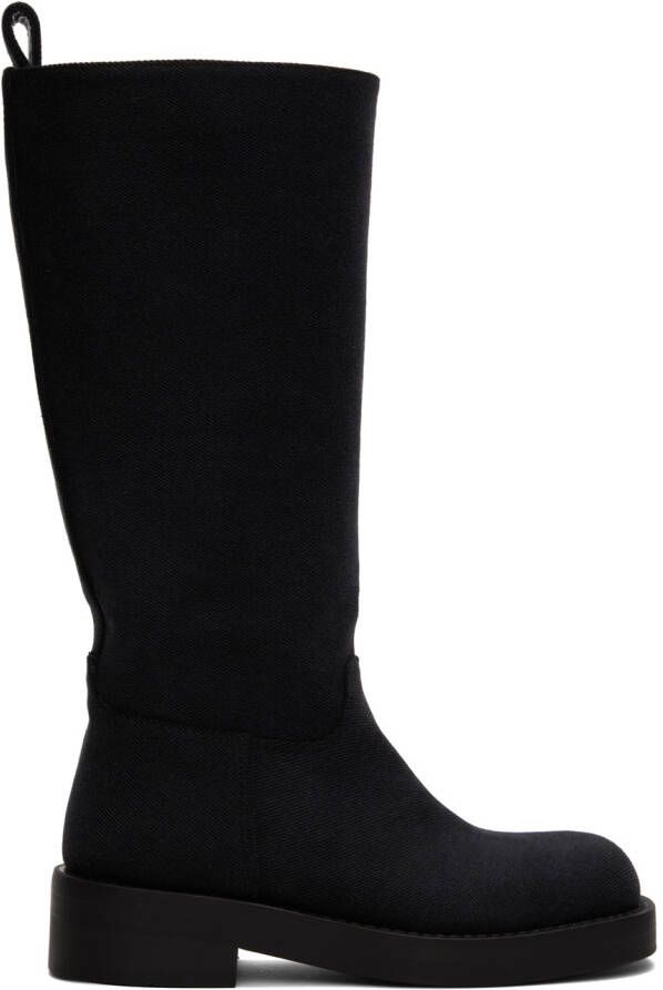 Ann Demeulemeester Grey Denim Jose Boots - Picture 5