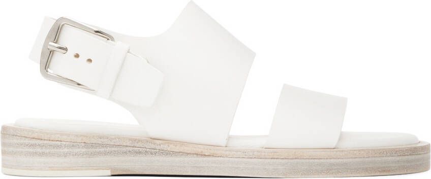 Ann Demeulemeester White Lore Flat Sandals
