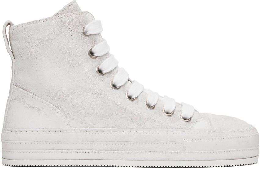 Ann Demeulemeester White Raven Sneakers
