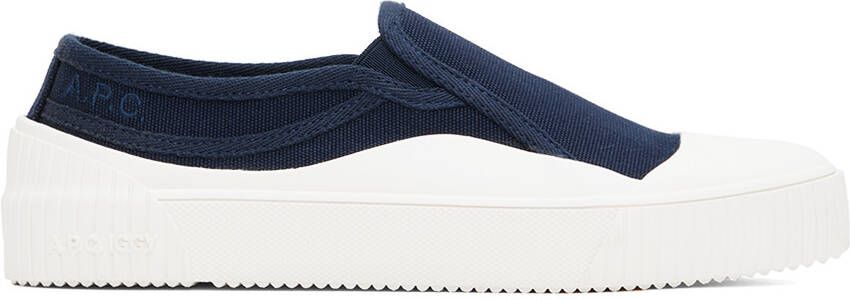 A.P.C. Navy Iggy Sneakers - Picture 5