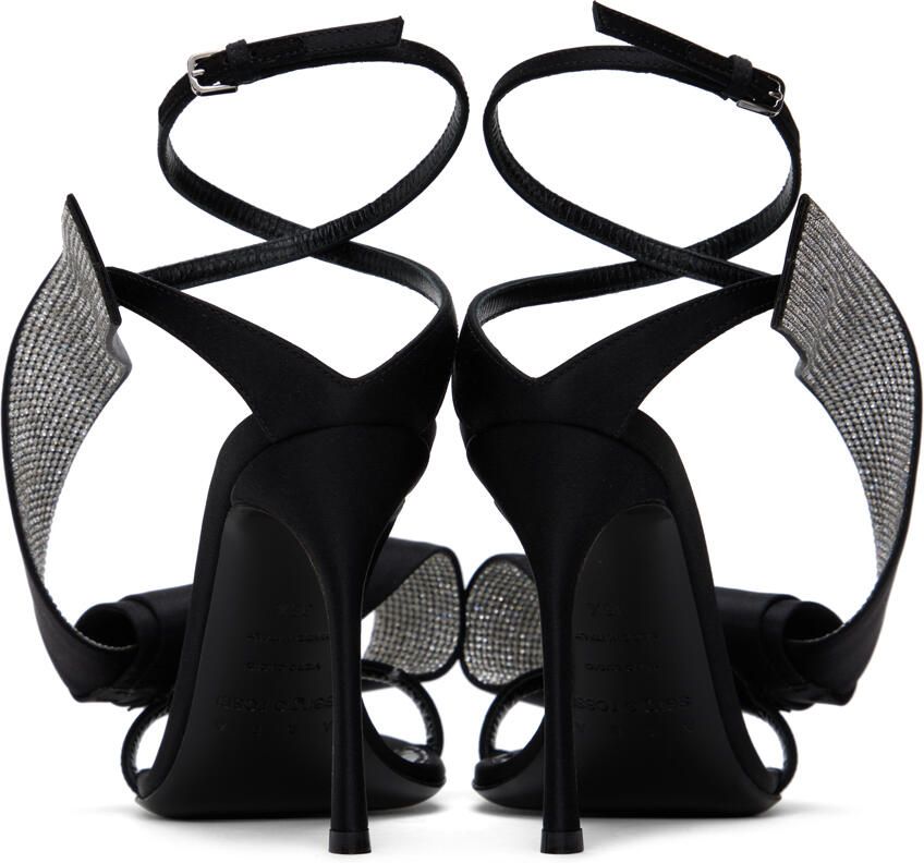 AREA Black Sergio Rossi Edition Marquise Heeled Sandals