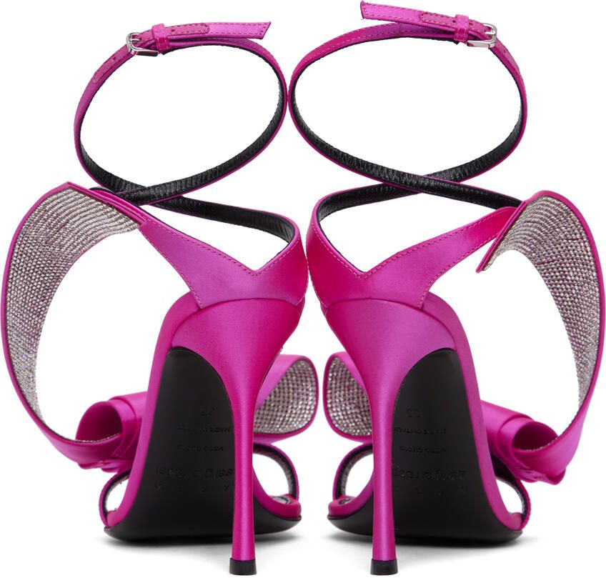 AREA Pink Sergio Rossi Edition Marquise Heeled Sandals