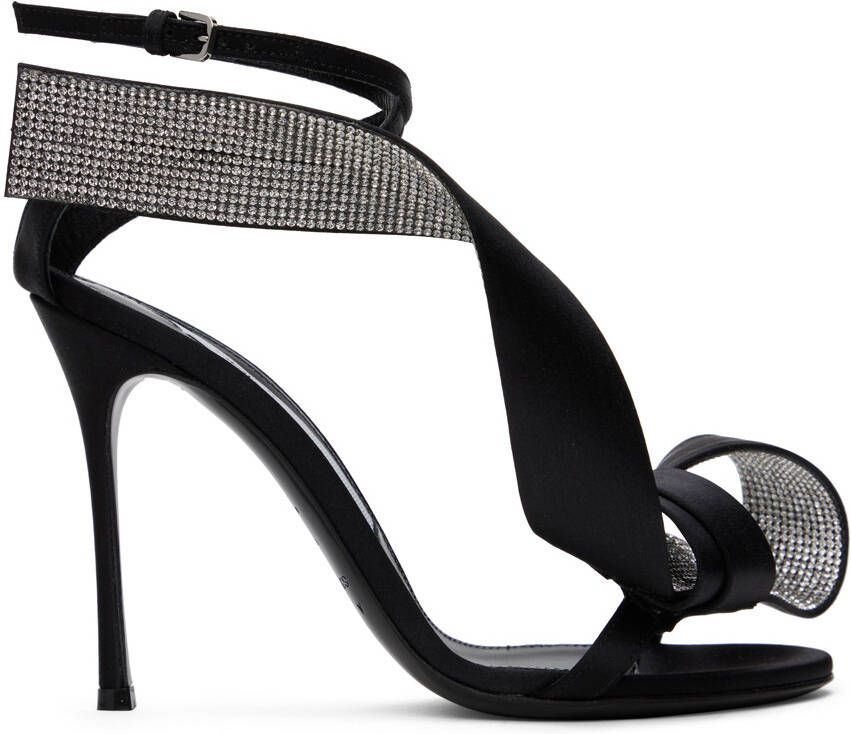 AREA Black Sergio Rossi Edition Marquise Heeled Sandals - Picture 5