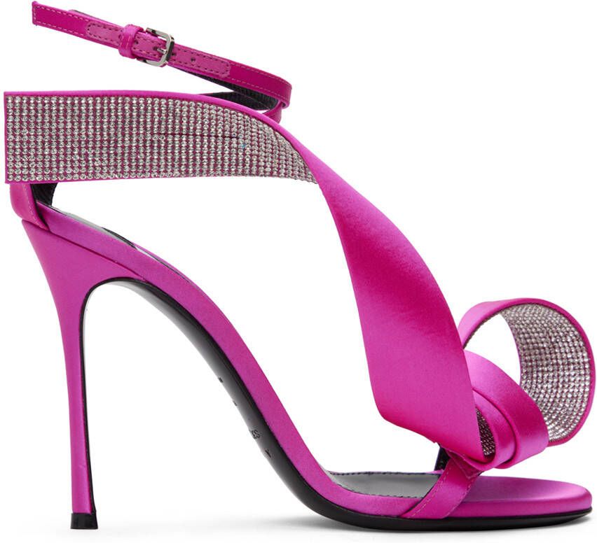 AREA Pink Sergio Rossi Edition Marquise Heeled Sandals - Picture 5