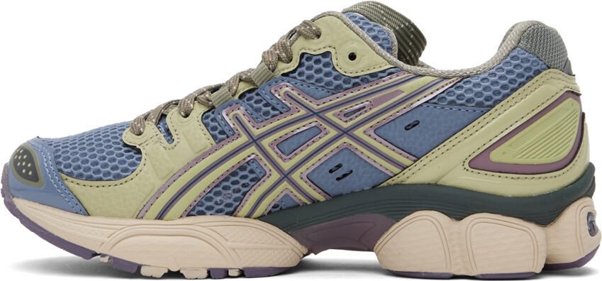 Asics Blue & Green UB3-S Gel-Nimbus 9 Sneakers - Picture 3