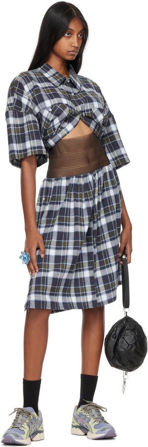 Asics Blue & Green UB3-S Gel-Nimbus 9 Sneakers - Picture 4