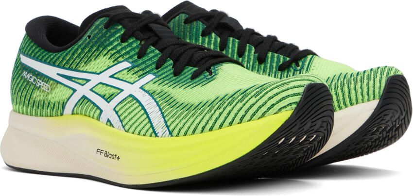 Asics Green & Yellow MAGIC SPEED 2 Sneakers - Picture 2
