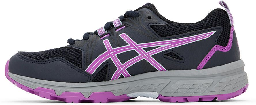 Asics Kids Navy & Purple Gel-Venture™ Big Kids Sneakers - Picture 3