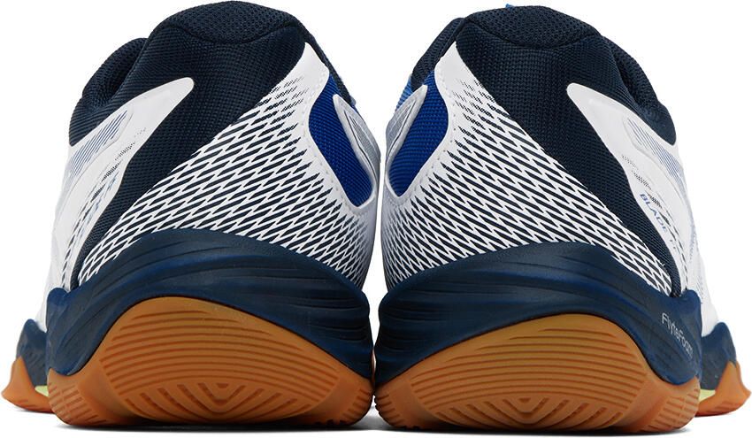 Asics White & Blue Blade FF Sneakers