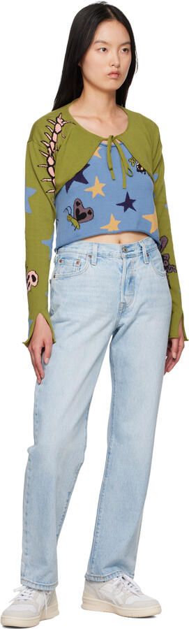 Asics White & Taupe EX89 Sneakers - Picture 4