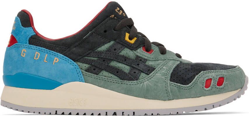Asics Black & Green Gel-Lyte III OG Sneakers - Picture 5