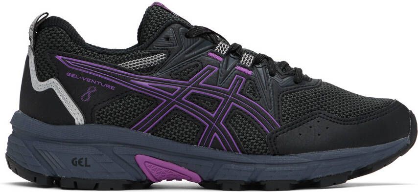 Asics Black & Purple GEL-VENTURE 8 Sneakers - Picture 4