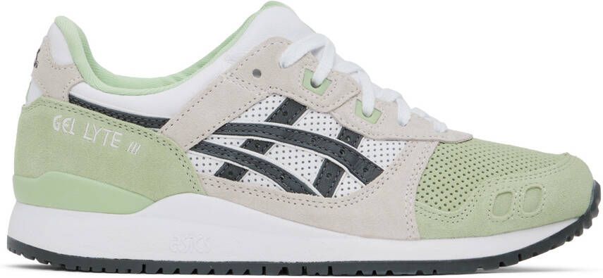 Asics Green & Off-White GEL-LYTE III OG Sneakers - Picture 5