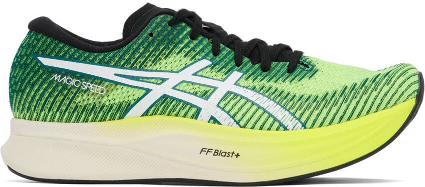 Asics Green & Yellow MAGIC SPEED 2 Sneakers - Picture 5