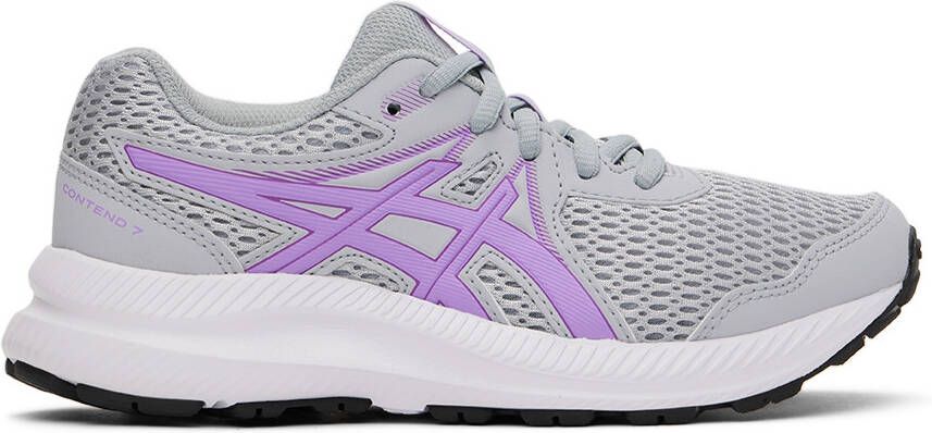 Asics Kids Gray & Purple Contend 7 Big Kids Sneakers