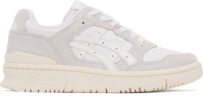 Asics White & Taupe EX89 Sneakers - Picture 5