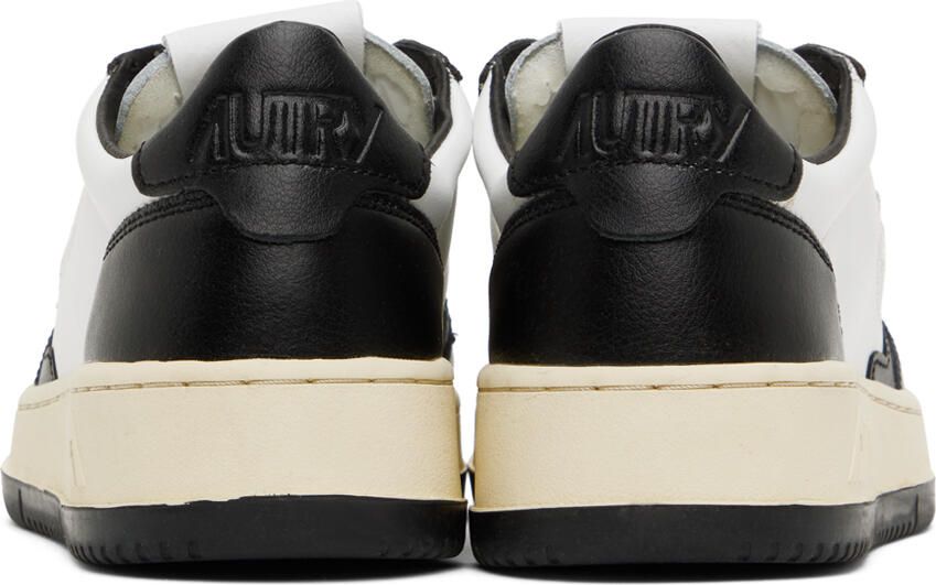 AUTRY Black & White Medalist Low Sneakers