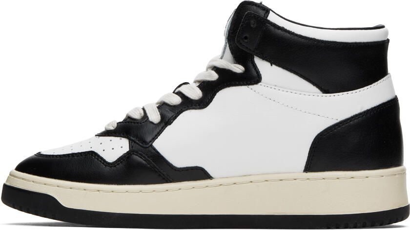 AUTRY Black & White Medalist Mid Sneakers - Picture 3