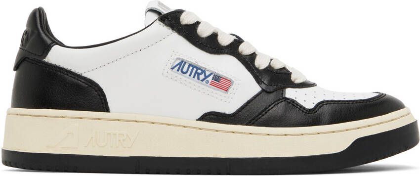AUTRY Black & White Medalist Low Sneakers - Picture 4