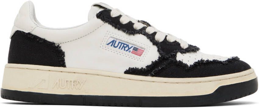 AUTRY White & Black Medalist Low Sneakers - Picture 5