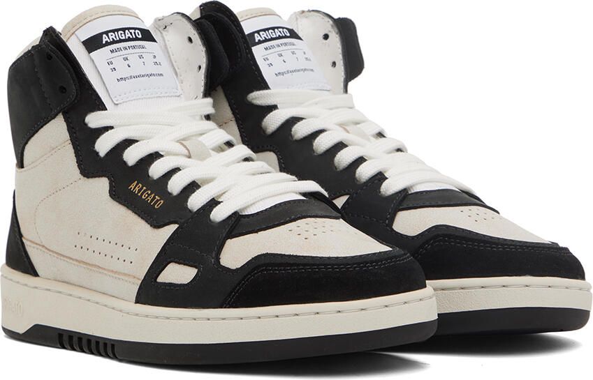 Axel Arigato Beige & Black Dice Hi Sneakers - Picture 2