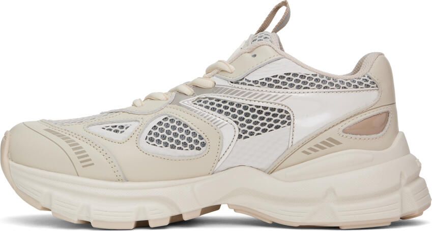 Axel Arigato Gray & Off-White Marathon Sneakers - Picture 3