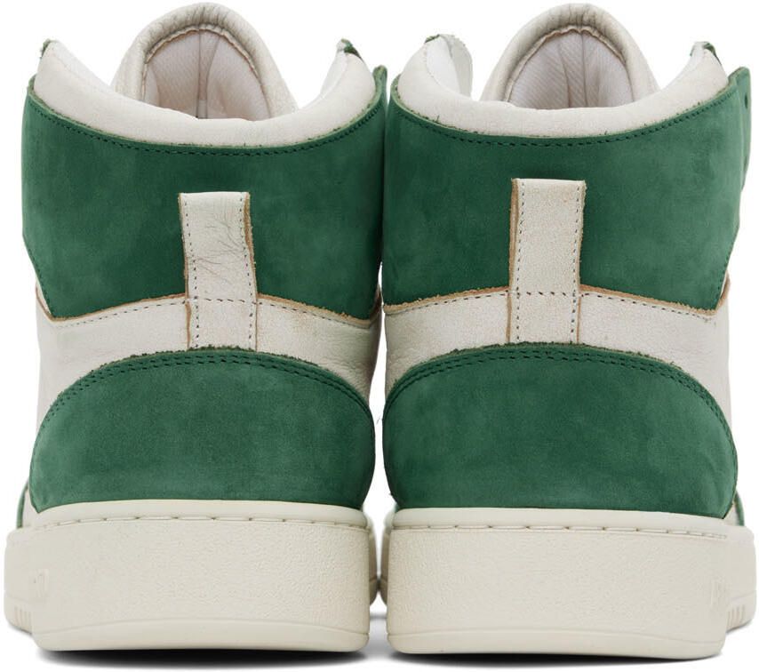 Axel Arigato Off-White & Green Dice Lo Hi Sneakers
