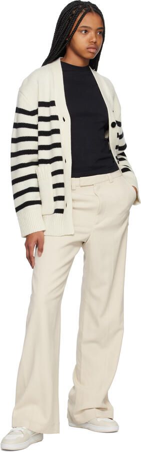 Axel Arigato Off-White & Beige Dice Hi Sneakers - Picture 4