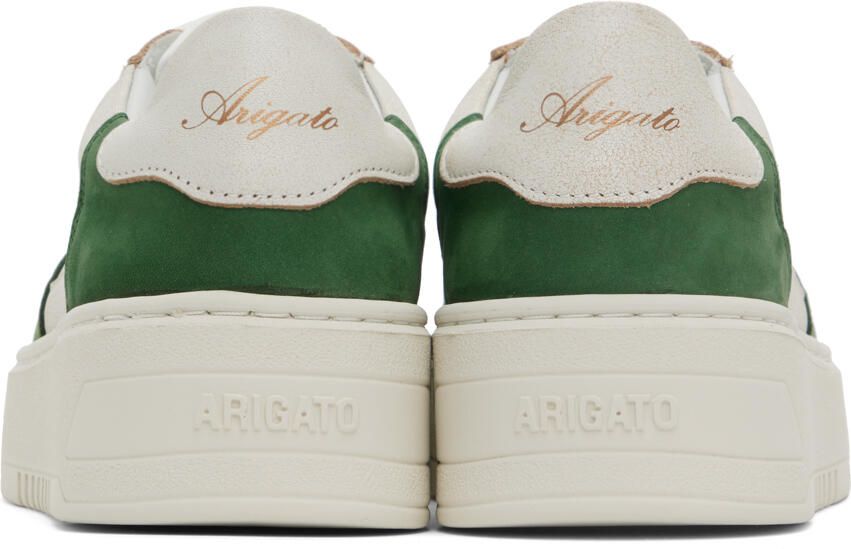Axel Arigato Off-White & Green Orbit Sneakers