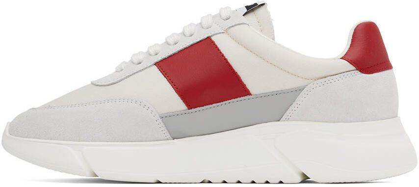 Axel Arigato Off-White & Red Genesis Vintage Runner Sneakers - Picture 3