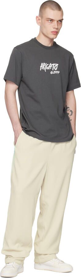 Axel Arigato White & Beige Dice Hi Sneakers - Picture 4