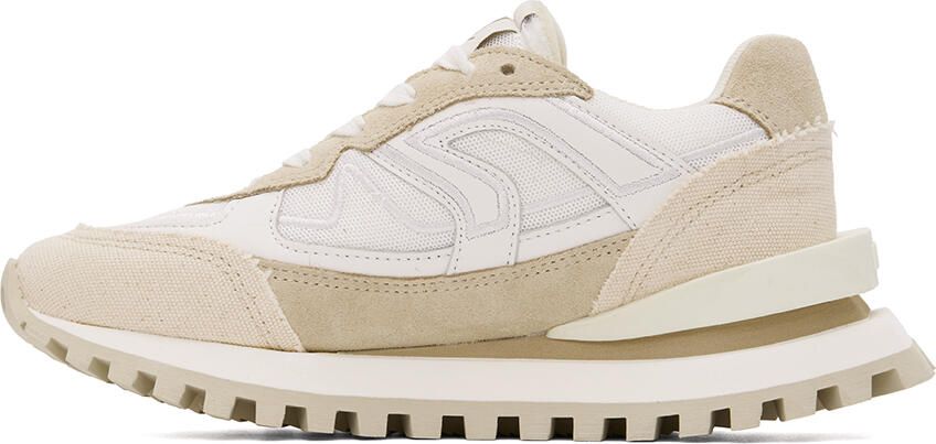 Axel Arigato White & Beige Sonar Sneakers - Picture 3