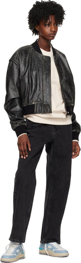 Axel Arigato White & Blue Area Lo Sneakers - Picture 4