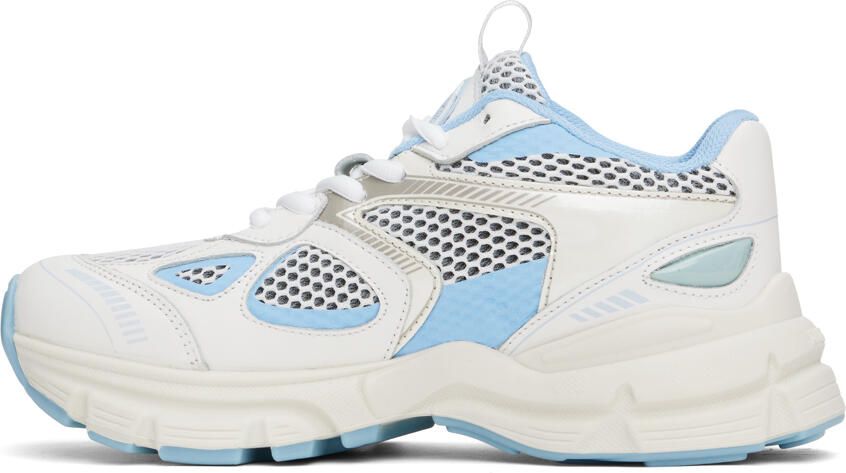 Axel Arigato White & Blue Marathon Sneakers - Picture 3