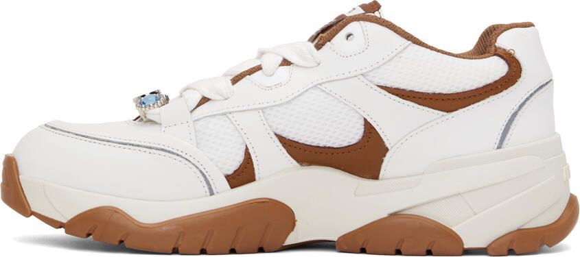 Axel Arigato White & Brown Catfish Lo Sneakers - Picture 3